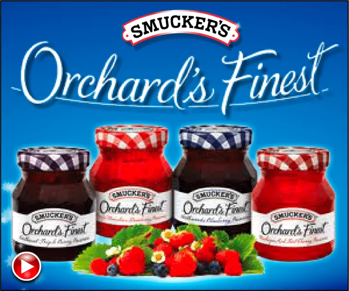 SMUCKERS New products promotional display ad