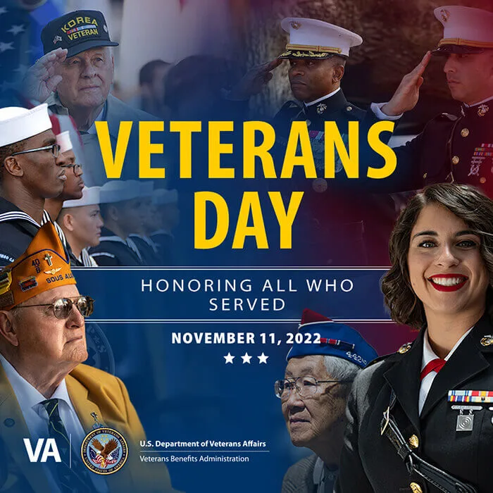 VETERANS DAY VA Social media ad