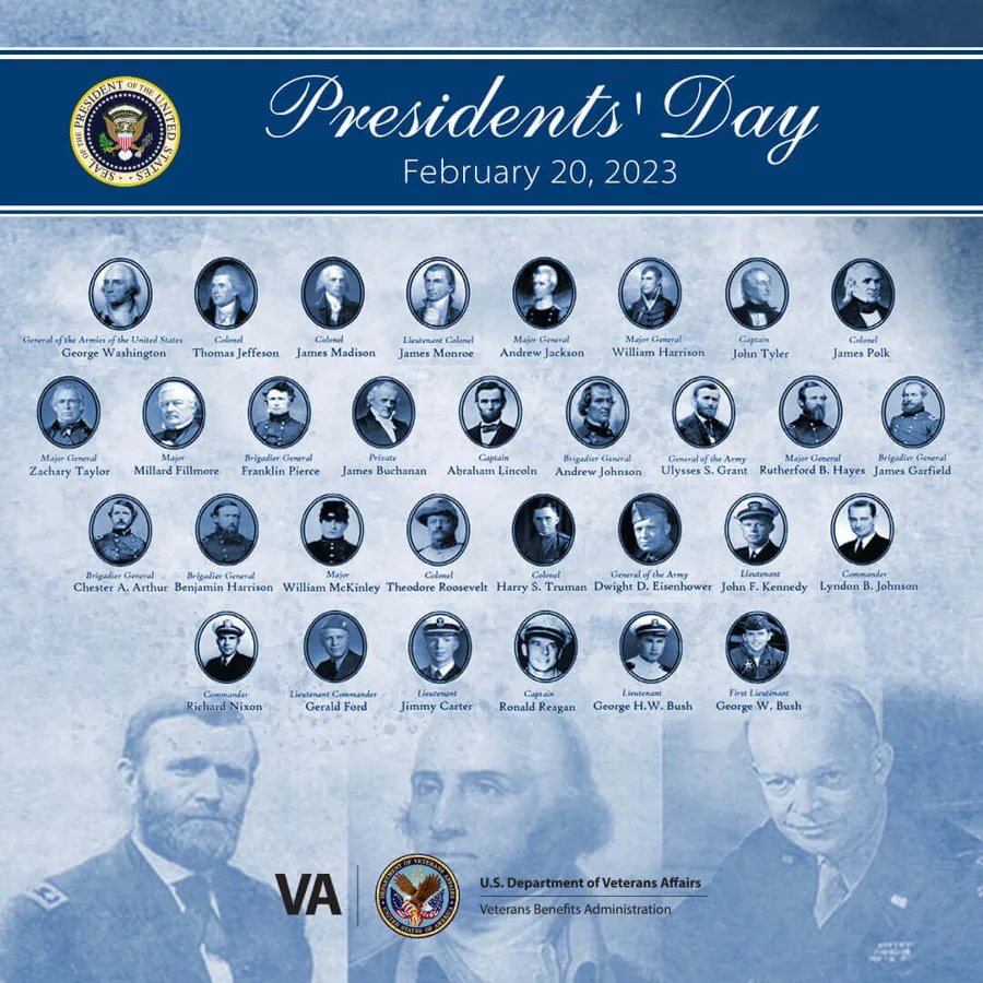 PRESIDENTS DAY VA Social media ad