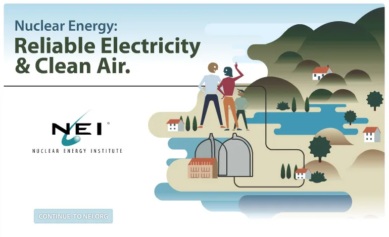 NUCLEAR ENERGY INSTITUTE. Electricity and Clean Air | Animated ad